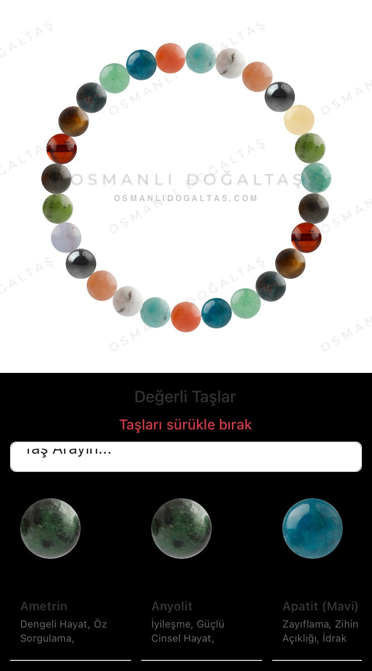 Özel Tasarım Elastik Misineli - 27 Taş - Özel Tasarım Görseli