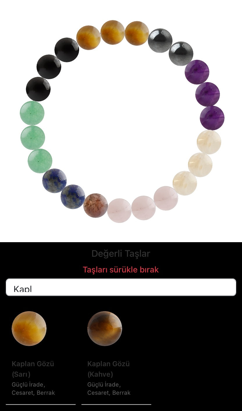 Özel Tasarım Elastik Misineli - 23 Taş - Özel Tasarım Görseli