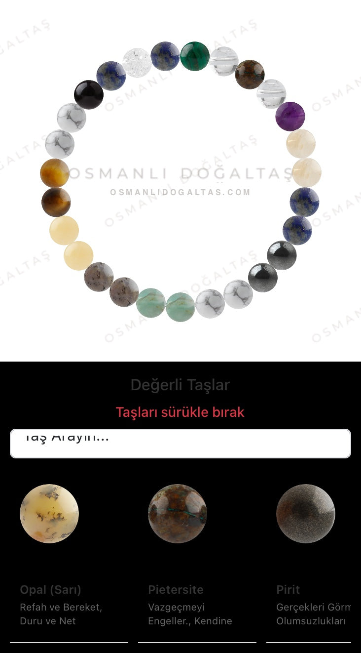 Özel Tasarım Elastik Misineli - 27 Taş - Özel Tasarım Görseli