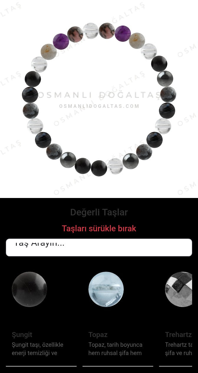 Özel Tasarım Elastik Misineli - 27 Taş - Özel Tasarım Görseli