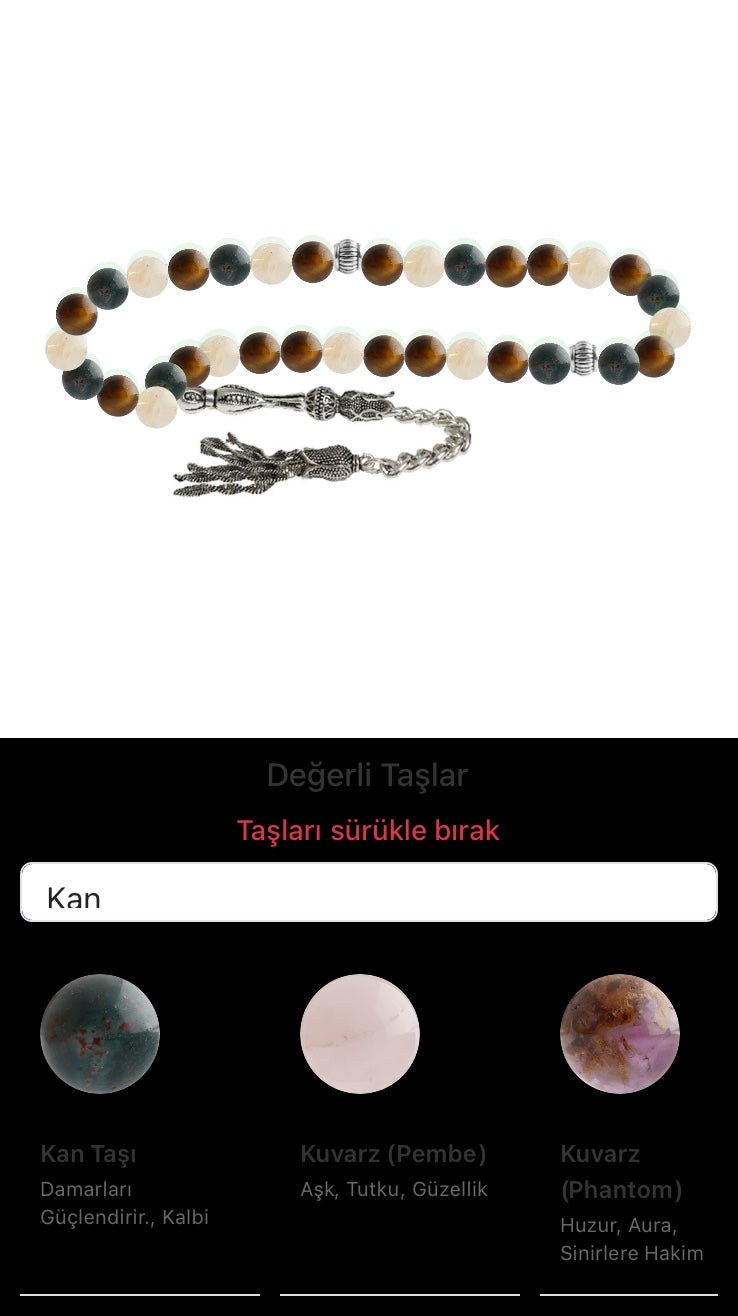 Özel Tasarım Tesbih - 33 Taş - Özel Tasarım Görseli