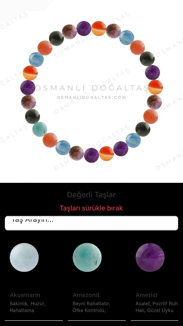 Özel Tasarım Elastik Misineli - 27 Taş - Özel Tasarım Görseli