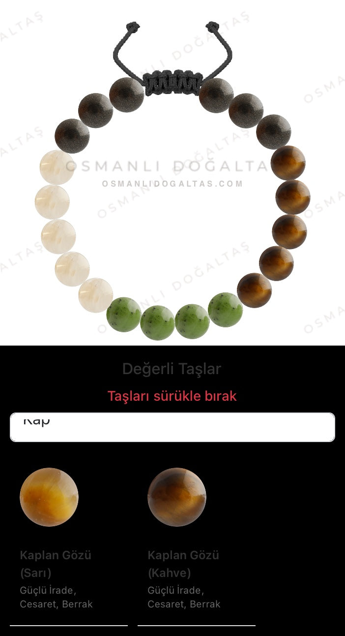 Özel Tasarım Merdiven Kapama Bileklik - 20 Taş - Özel Tasarım Görseli