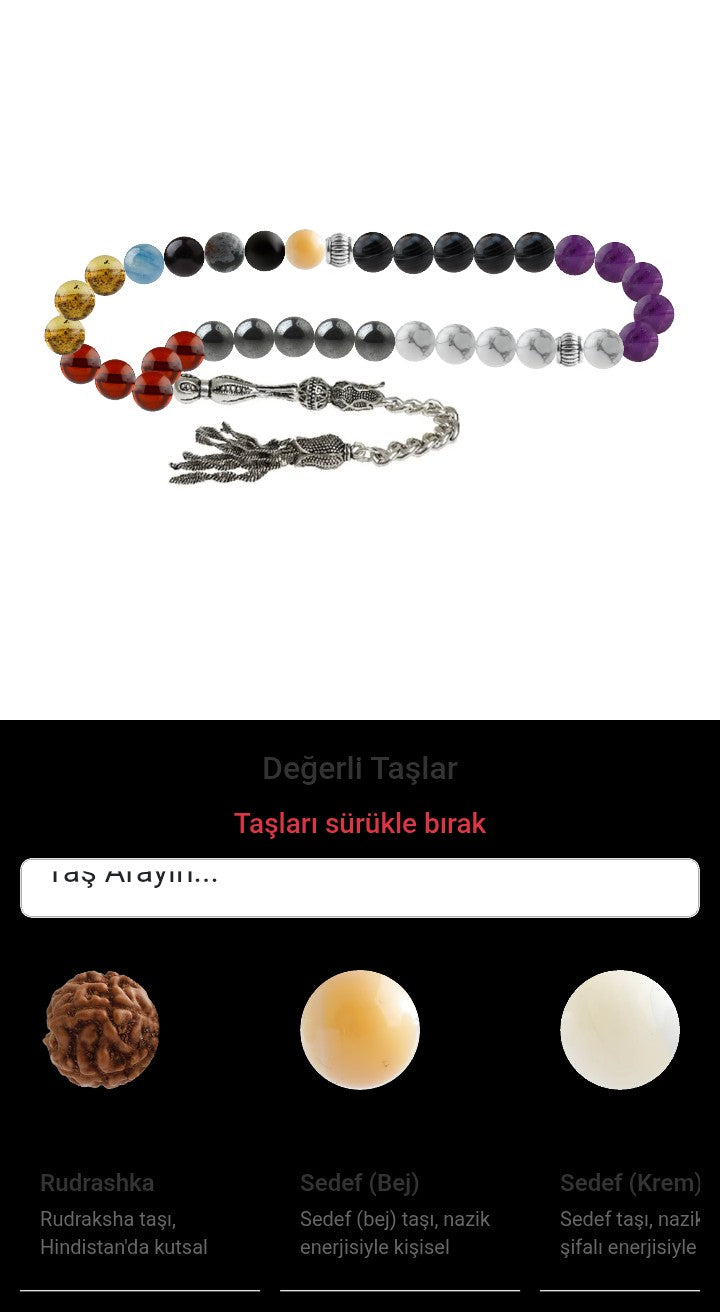Özel Tasarım Tesbih - 33 Taş - Özel Tasarım Görseli
