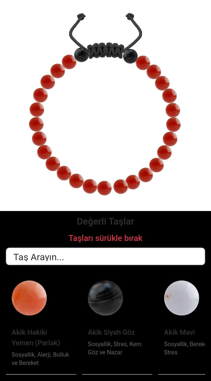 Özel Tasarım Merdiven Kapama Bileklik - 27 Taş - Özel Tasarım Görseli