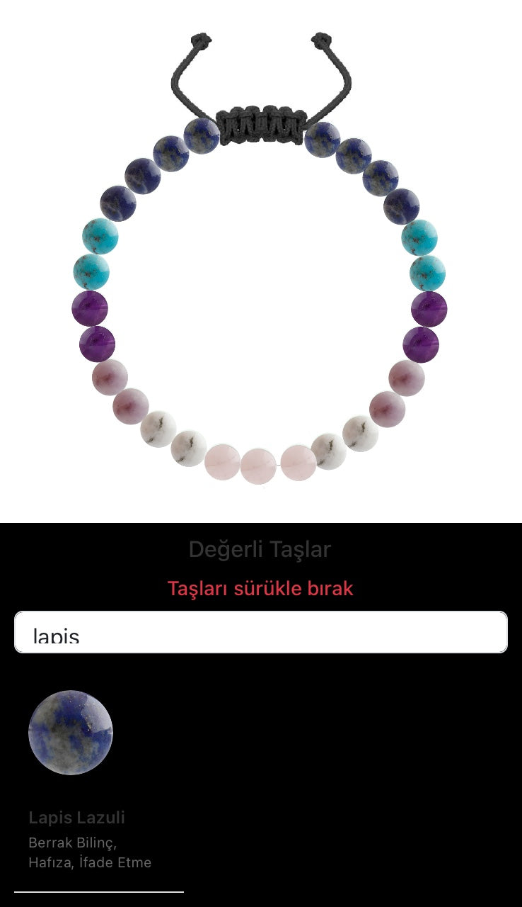 Özel Tasarım Merdiven Kapama Bileklik - 27 Taş - Özel Tasarım Görseli