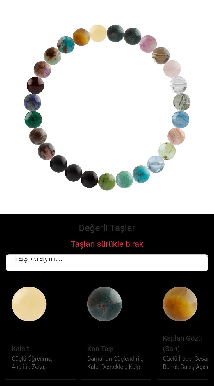 Özel Tasarım Elastik Misineli - 27 Taş - Özel Tasarım Görseli