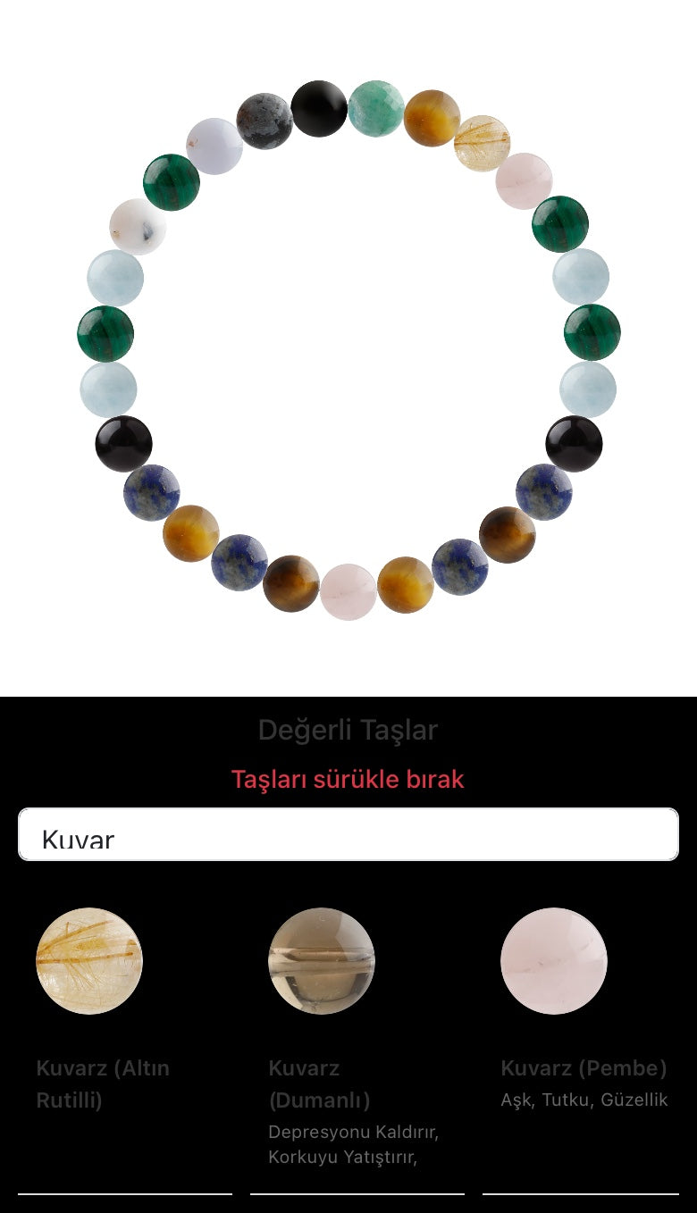 Özel Tasarım Elastik Misineli - 27 Taş - Özel Tasarım Görseli