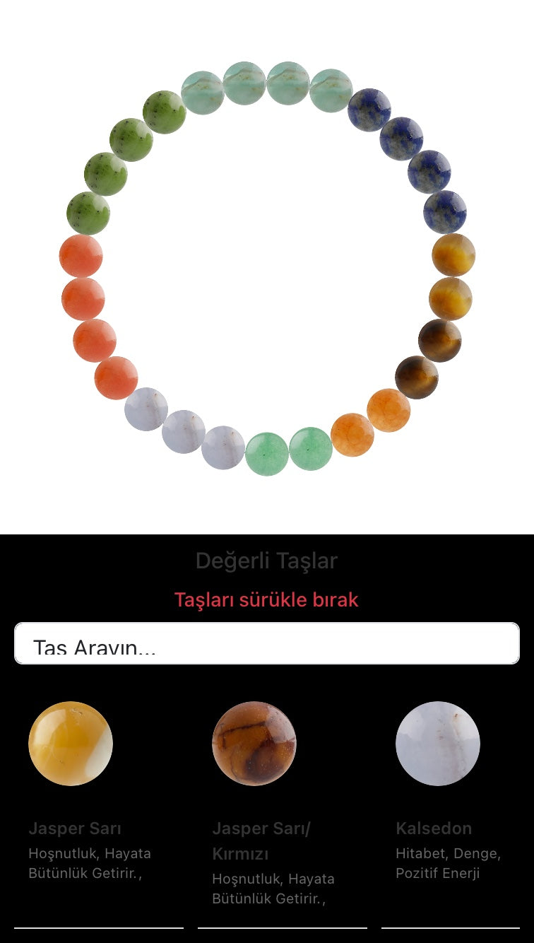 Özel Tasarım Elastik Misineli - 27 Taş - Özel Tasarım Görseli