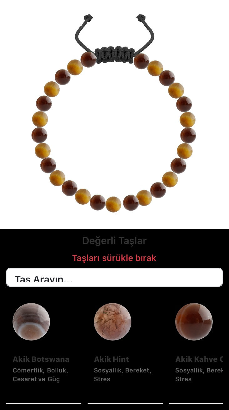 Özel Tasarım Merdiven Kapama Bileklik - 27 Taş - Özel Tasarım Görseli
