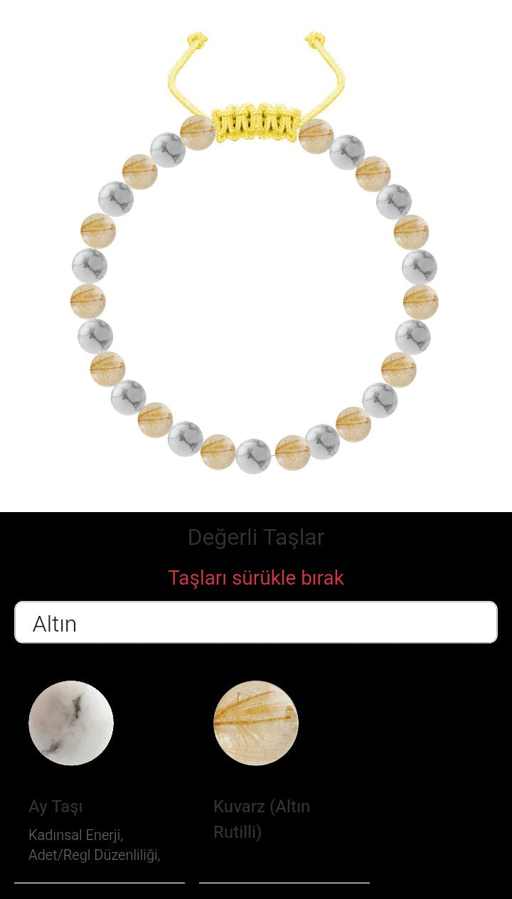 Özel Tasarım Merdiven Kapama Bileklik - 27 Taş - Özel Tasarım Görseli