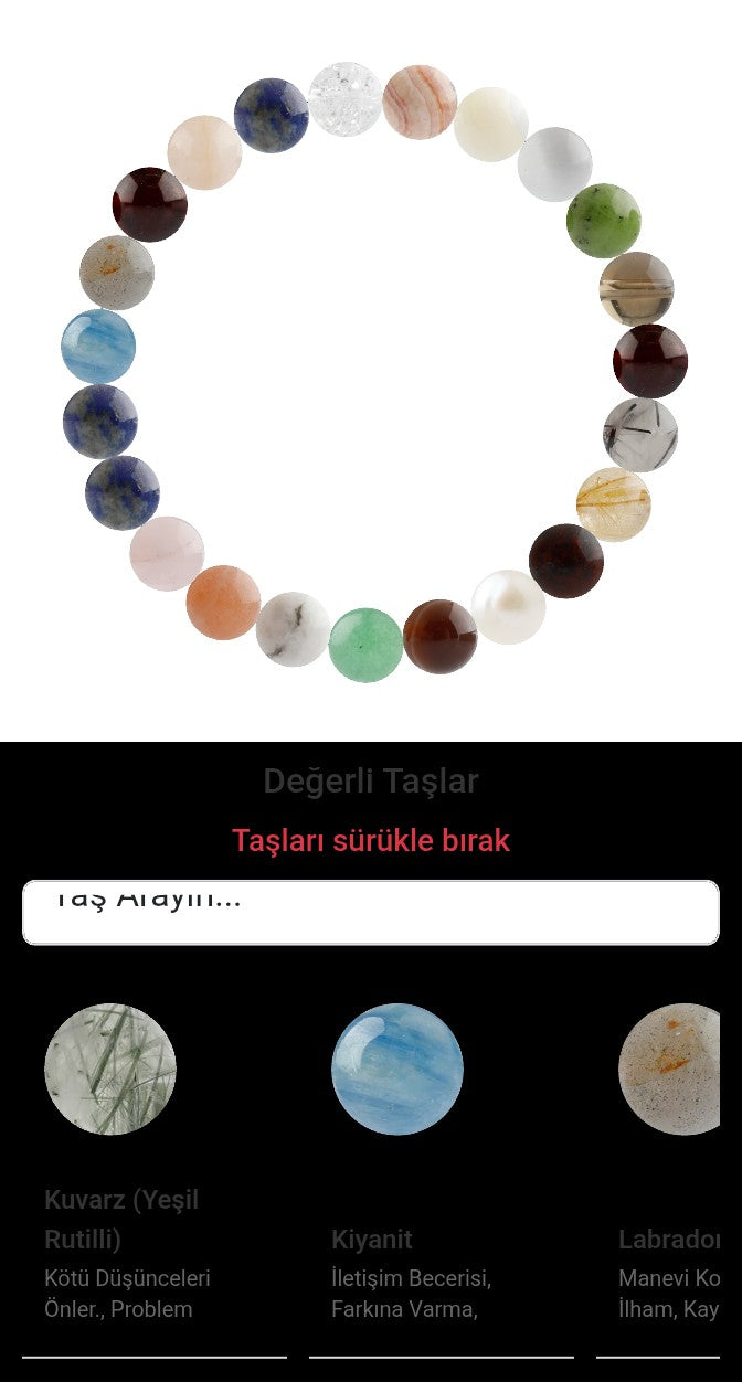 Özel Tasarım Elastik Misineli - 23 Taş - Özel Tasarım Görseli