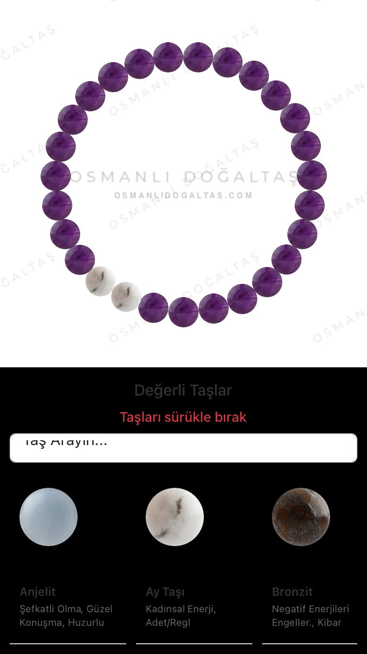 Özel Tasarım Elastik Misineli - 27 Taş - Özel Tasarım Görseli