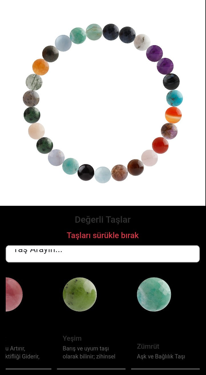 Özel Tasarım Elastik Misineli - 27 Taş - Özel Tasarım Görseli