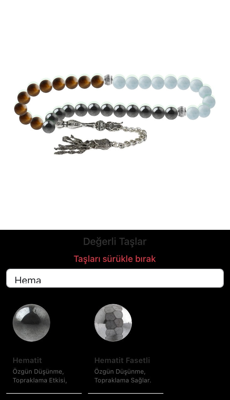 Özel Tasarım Tesbih - 33 Taş - Özel Tasarım Görseli