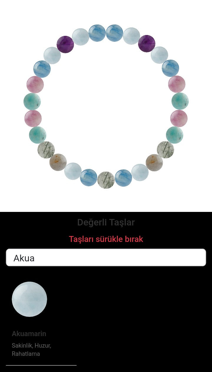 Özel Tasarım Elastik Misineli - 27 Taş - Özel Tasarım Görseli