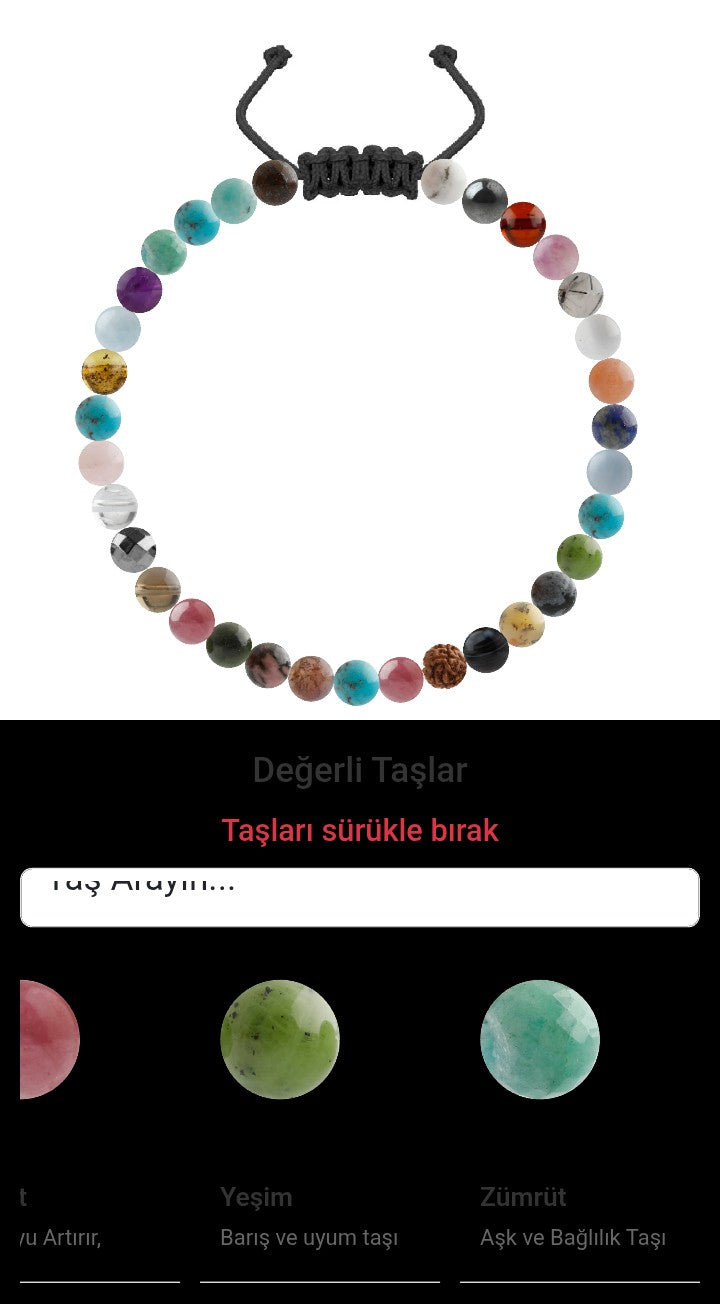 Özel Tasarım Merdiven Kapama Bileklik - 33 Taş