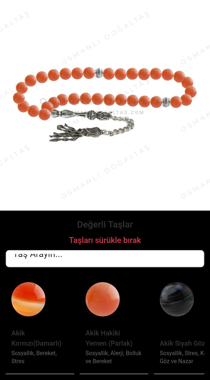 Özel Tasarım Tesbih - 33 Taş - Özel Tasarım Görseli
