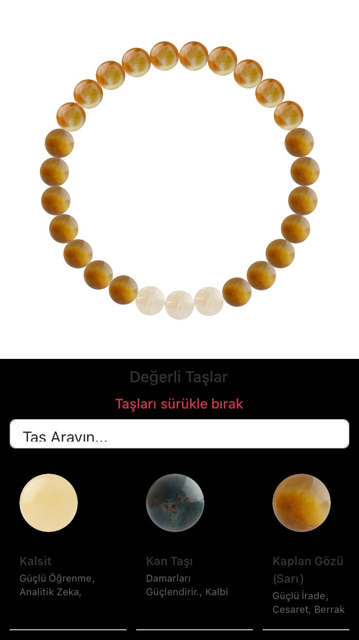 Özel Tasarım Elastik Misineli - 27 Taş - Özel Tasarım Görseli