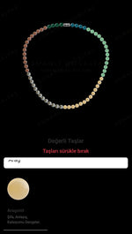 Özel Tasarım Kolye - 62 Taş - Özel Tasarım Görseli