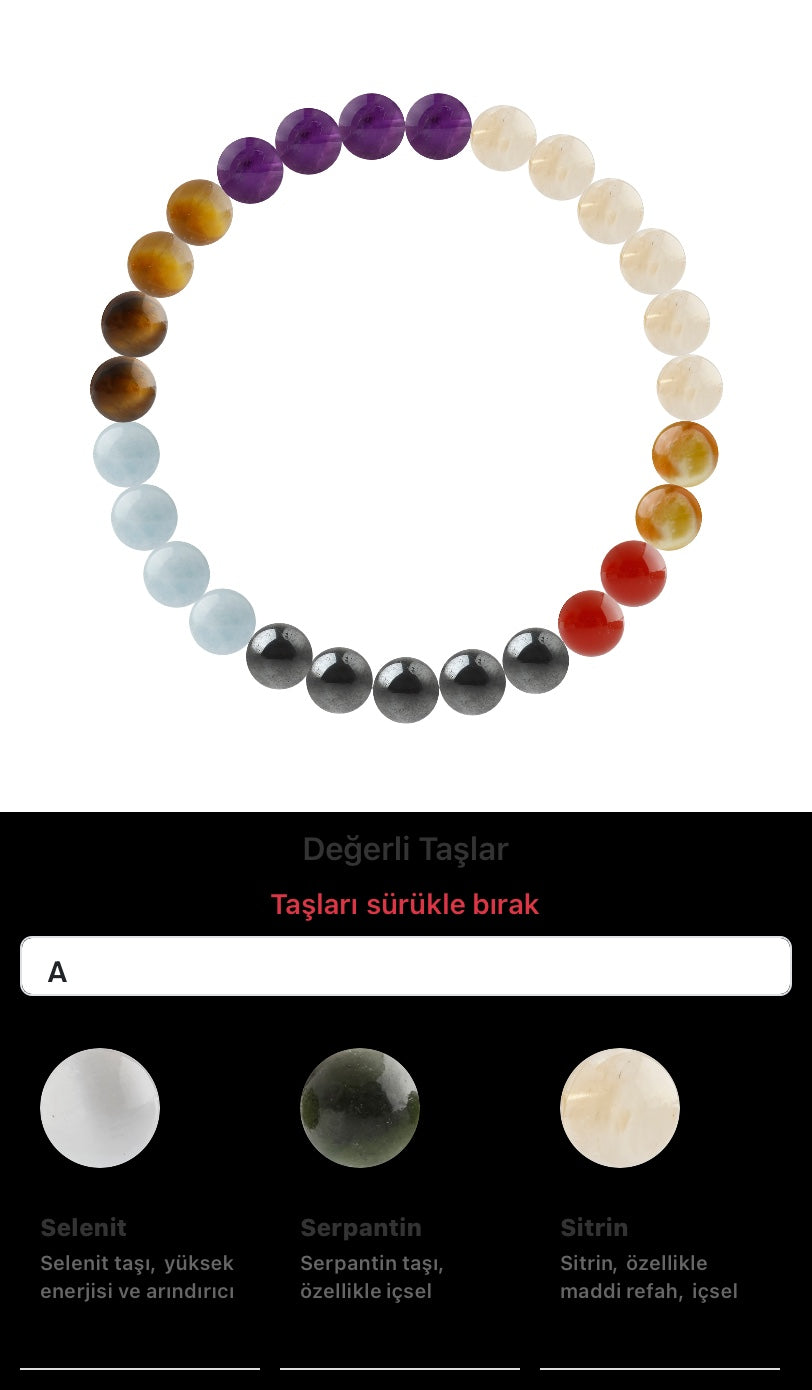 Özel Tasarım Elastik Misineli - 27 Taş - Özel Tasarım Görseli
