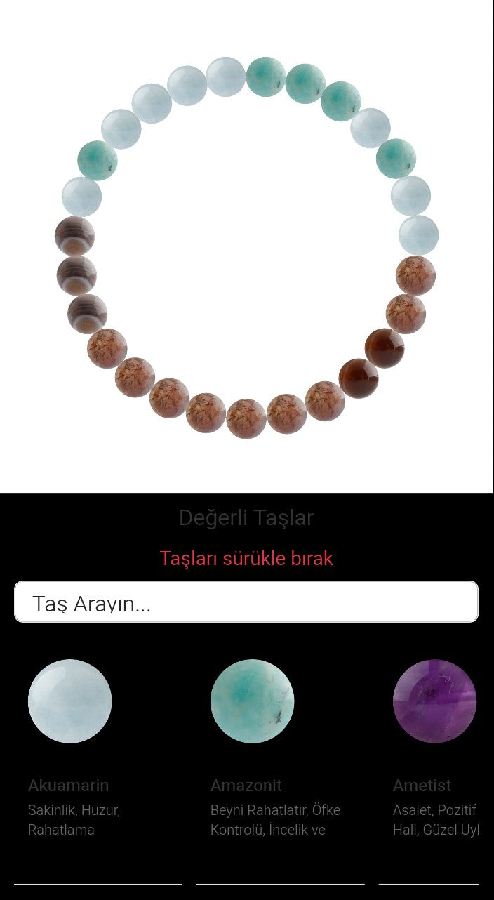 Özel Tasarım Elastik Misineli - 27 Taş - Özel Tasarım Görseli