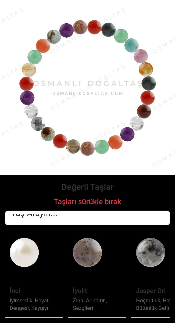 Özel Tasarım Elastik Misineli - 27 Taş - Özel Tasarım Görseli