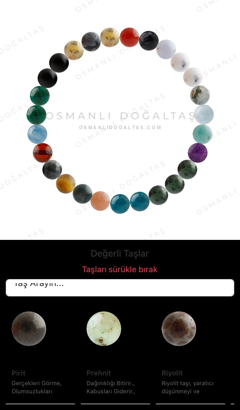 Özel Tasarım Elastik Misineli - 27 Taş - Özel Tasarım Görseli