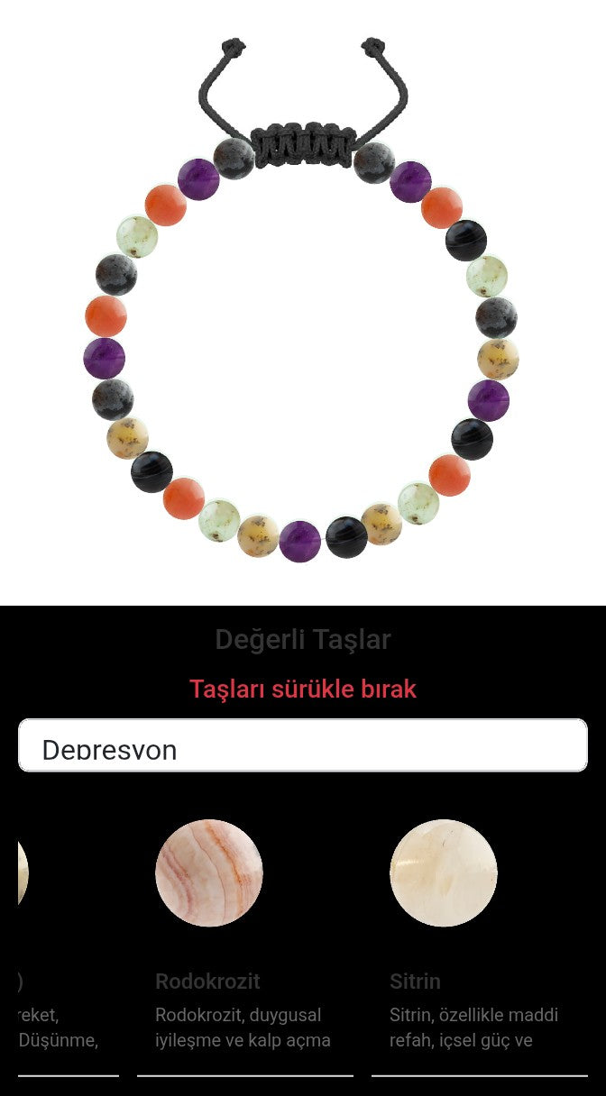 Özel Tasarım Merdiven Kapama Bileklik - 27 Taş - Özel Tasarım Görseli