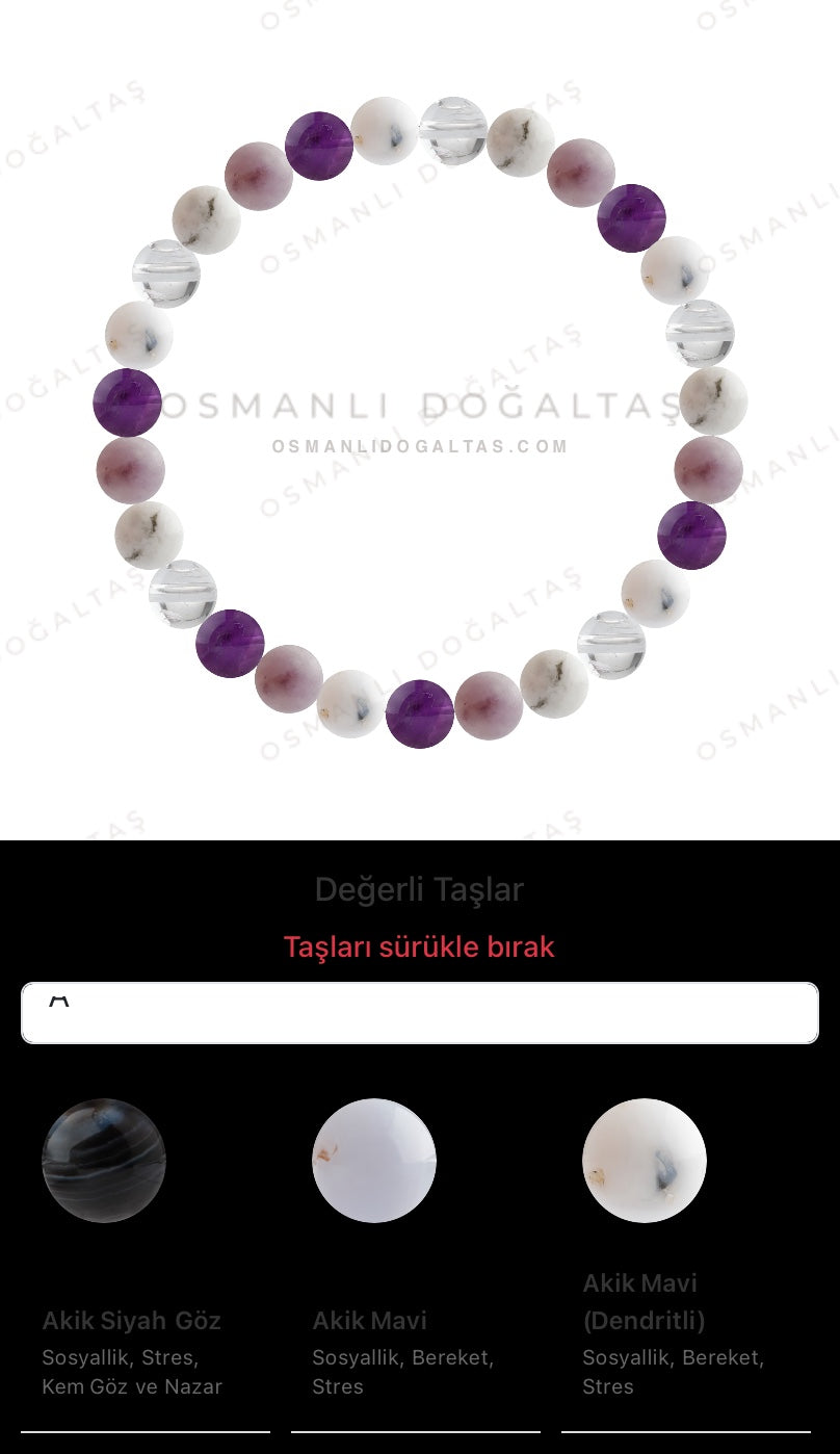 Özel Tasarım Elastik Misineli - 27 Taş - Özel Tasarım Görseli