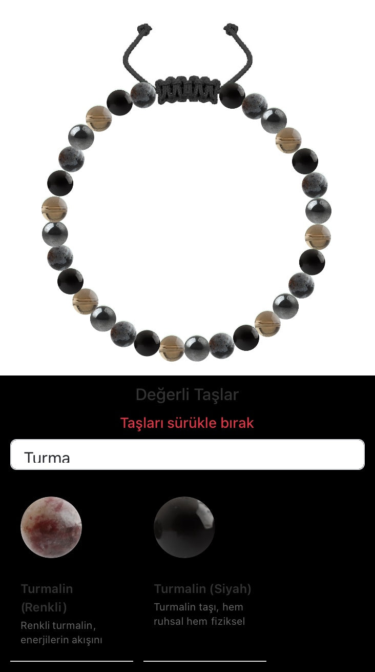 Özel Tasarım Merdiven Kapama Bileklik - 30 Taş - Özel Tasarım Görseli