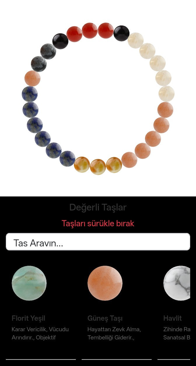 Özel Tasarım Elastik Misineli - 27 Taş - Özel Tasarım Görseli