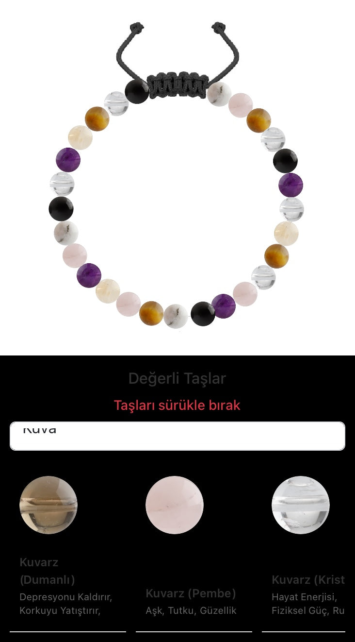 Özel Tasarım Merdiven Kapama Bileklik - 27 Taş - Özel Tasarım Görseli