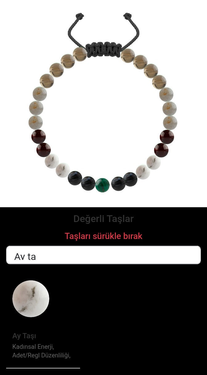 Özel Tasarım Merdiven Kapama Bileklik - 27 Taş - Özel Tasarım Görseli