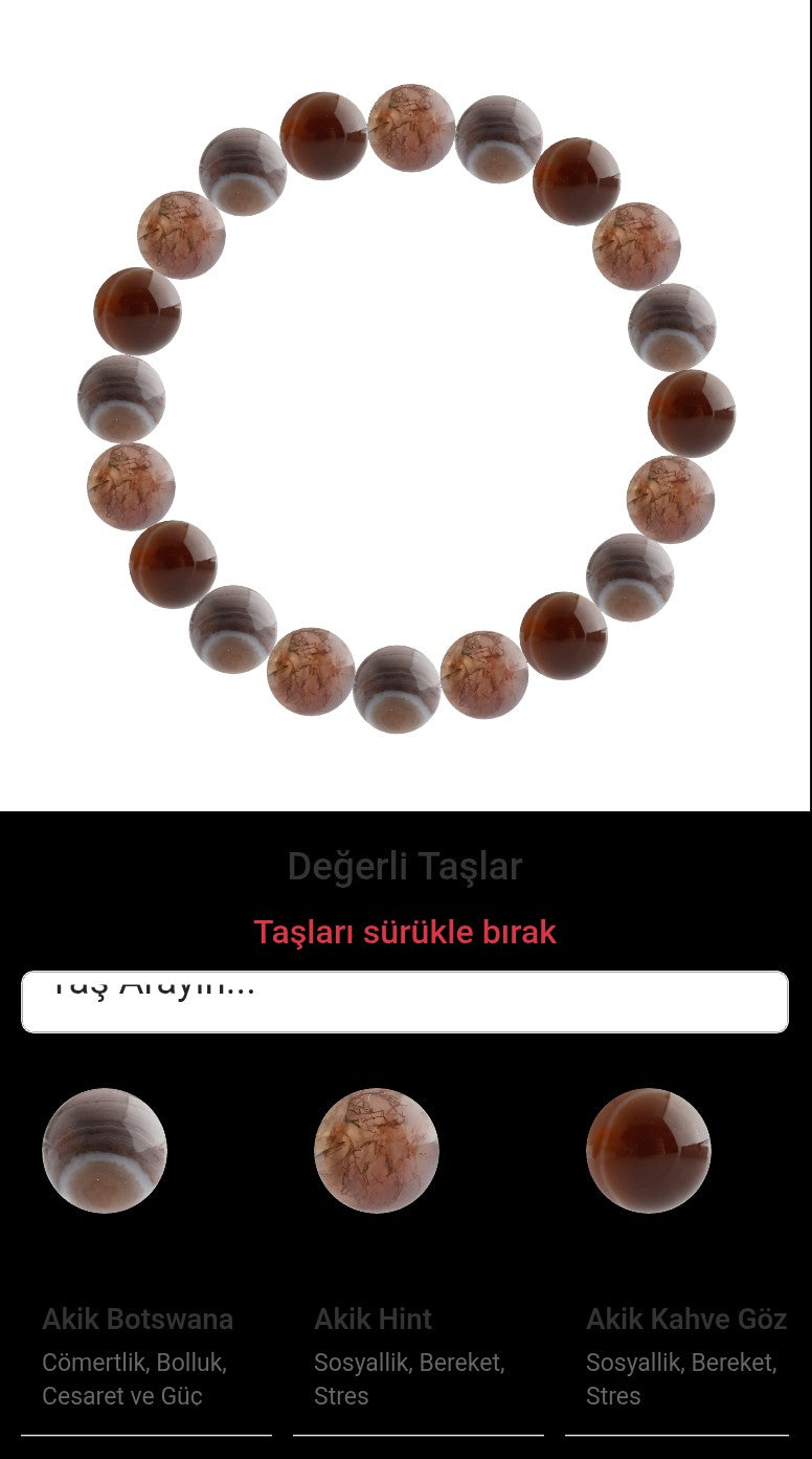Özel Tasarım Elastik Misineli - 20 Taş - Özel Tasarım Görseli