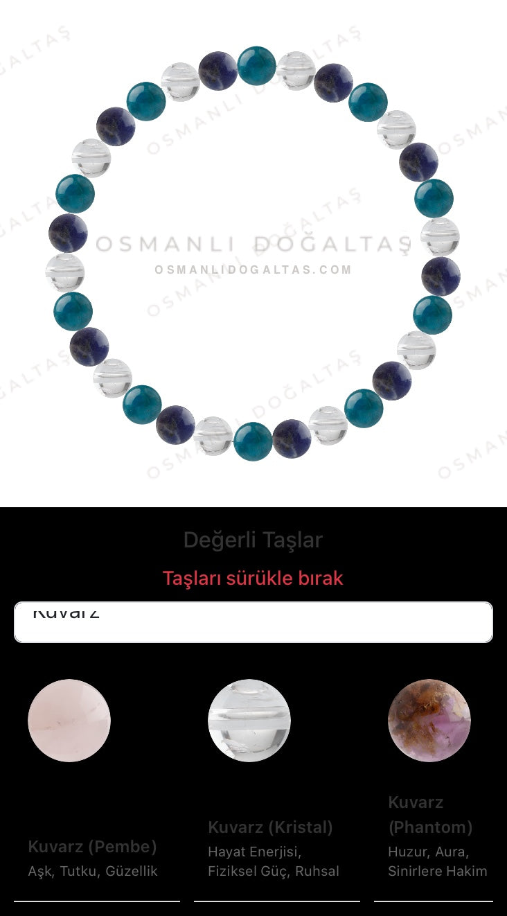 Özel Tasarım Elastik Misineli - 30 Taş - Özel Tasarım Görseli