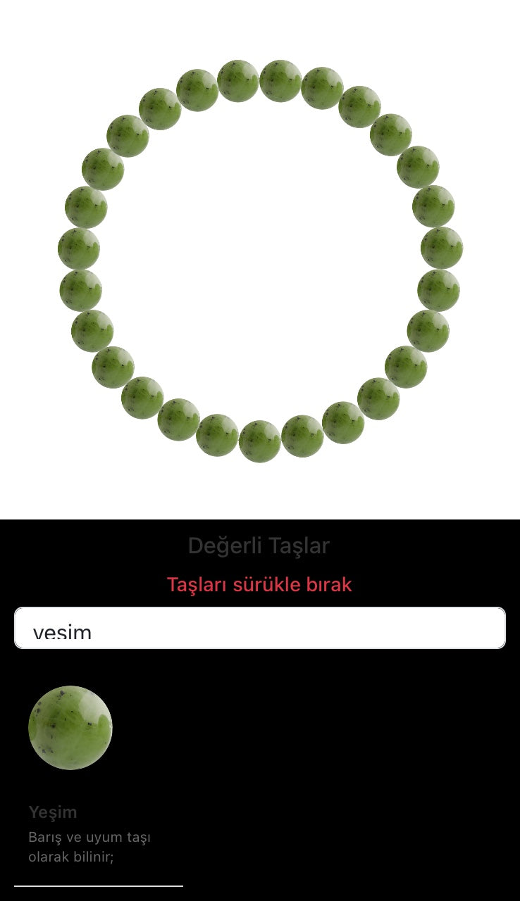 Özel Tasarım Elastik Misineli - 27 Taş - Özel Tasarım Görseli