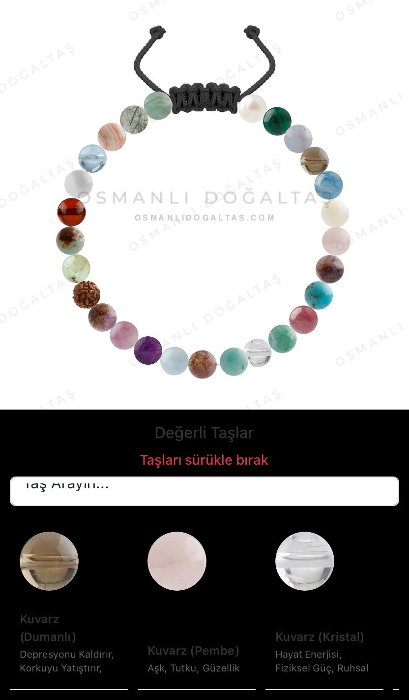 Özel Tasarım Merdiven Kapama Bileklik - 27 Taş - Özel Tasarım Görseli