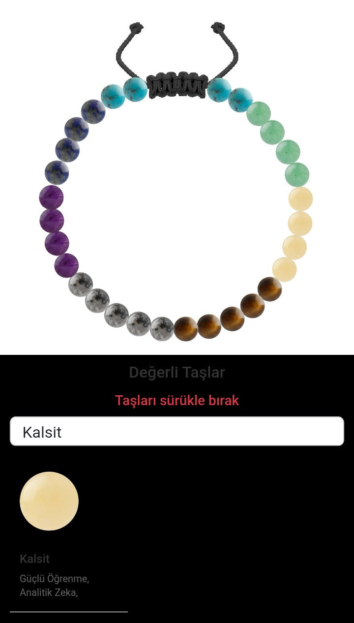 Özel Tasarım Merdiven Kapama Bileklik - 30 Taş - Özel Tasarım Görseli
