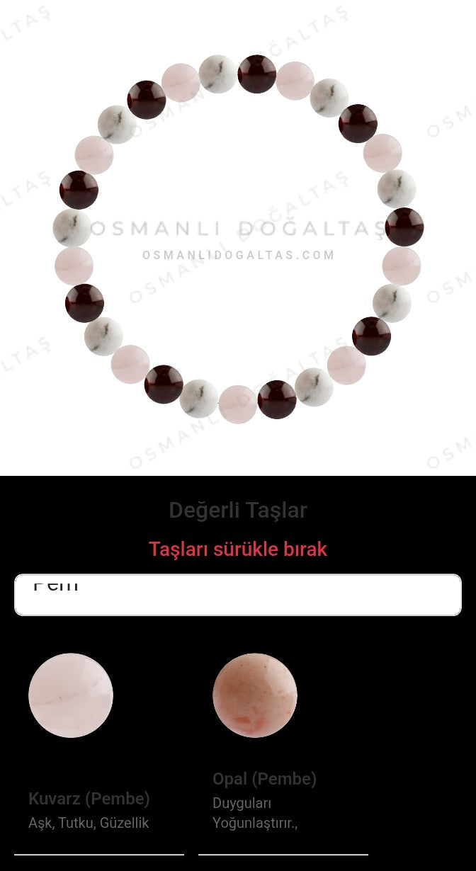 Özel Tasarım Elastik Misineli - 27 Taş - Özel Tasarım Görseli