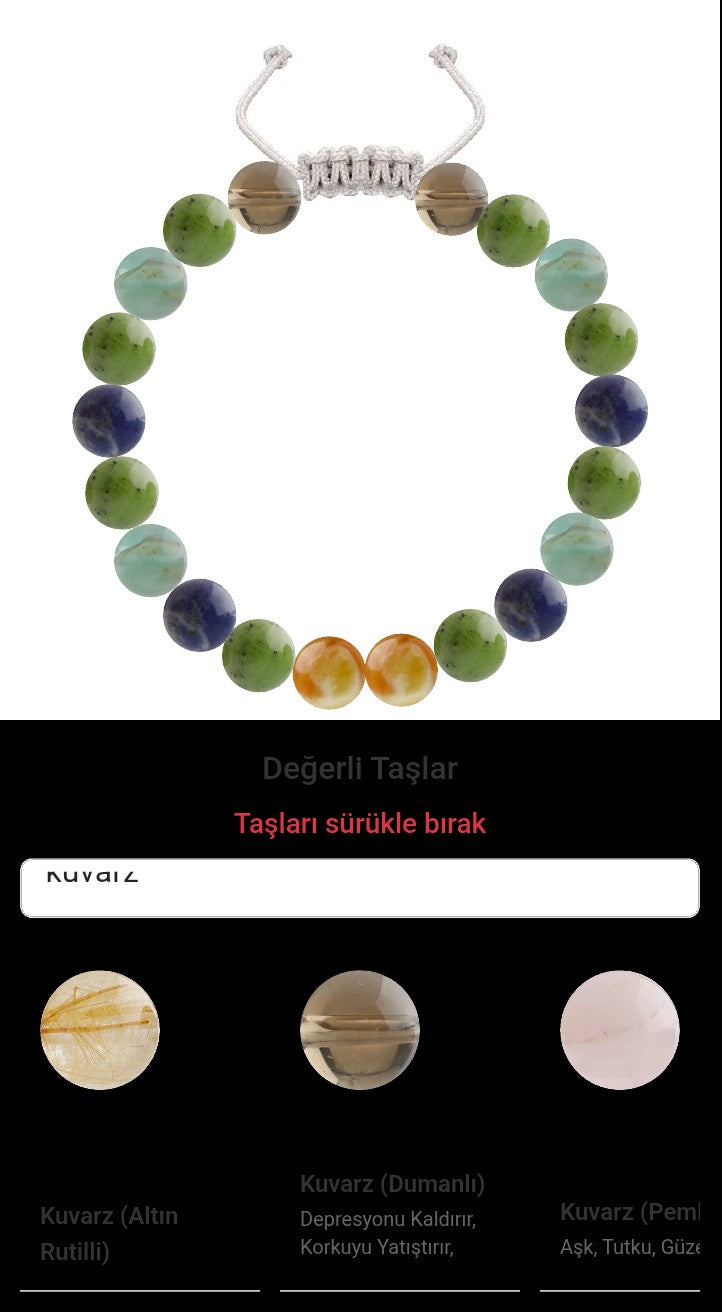 Özel Tasarım Merdiven Kapama Bileklik - 20 Taş - Özel Tasarım Görseli