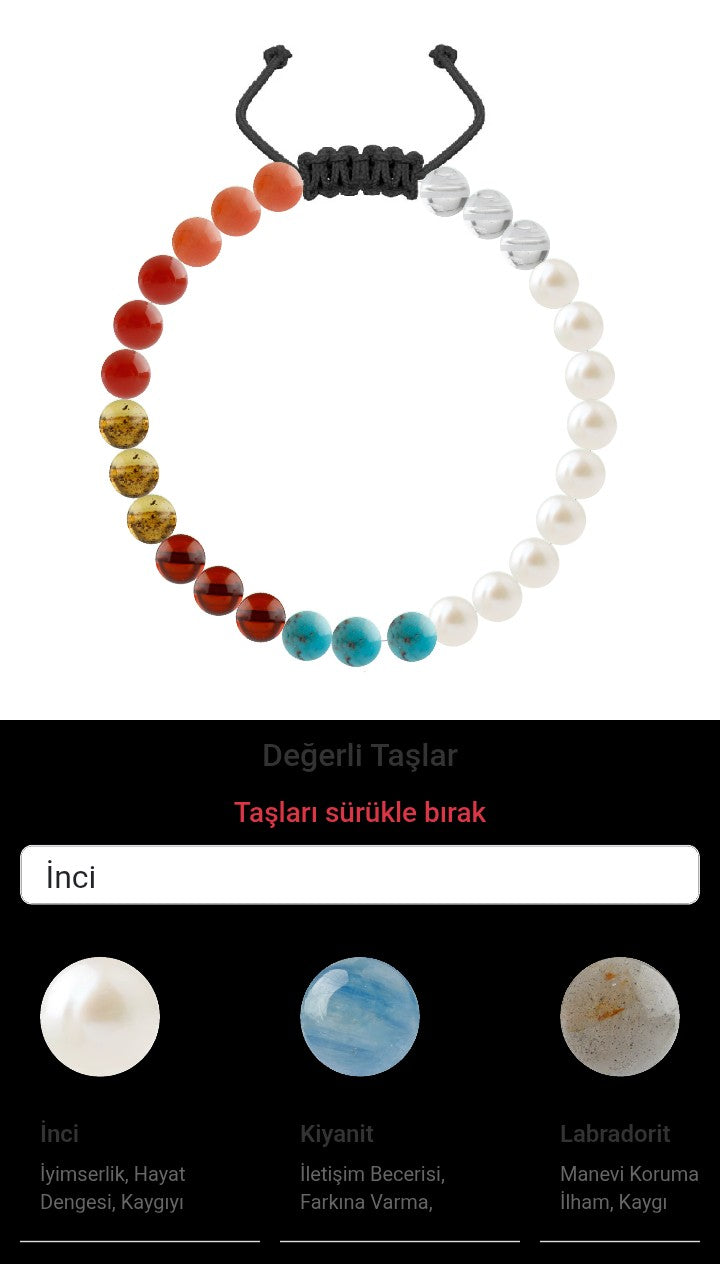 Özel Tasarım Merdiven Kapama Bileklik - 27 Taş - Özel Tasarım Görseli