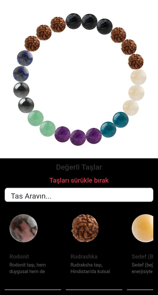 Özel Tasarım Elastik Misineli - 23 Taş - Özel Tasarım Görseli