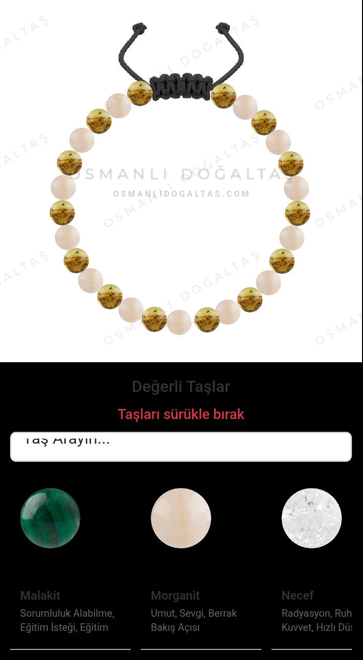 Özel Tasarım Merdiven Kapama Bileklik - 27 Taş - Özel Tasarım Görseli