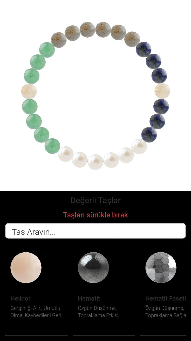 Özel Tasarım Elastik Misineli - 27 Taş - Özel Tasarım Görseli
