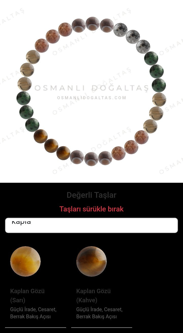 Özel Tasarım Elastik Misineli - 30 Taş - Özel Tasarım Görseli