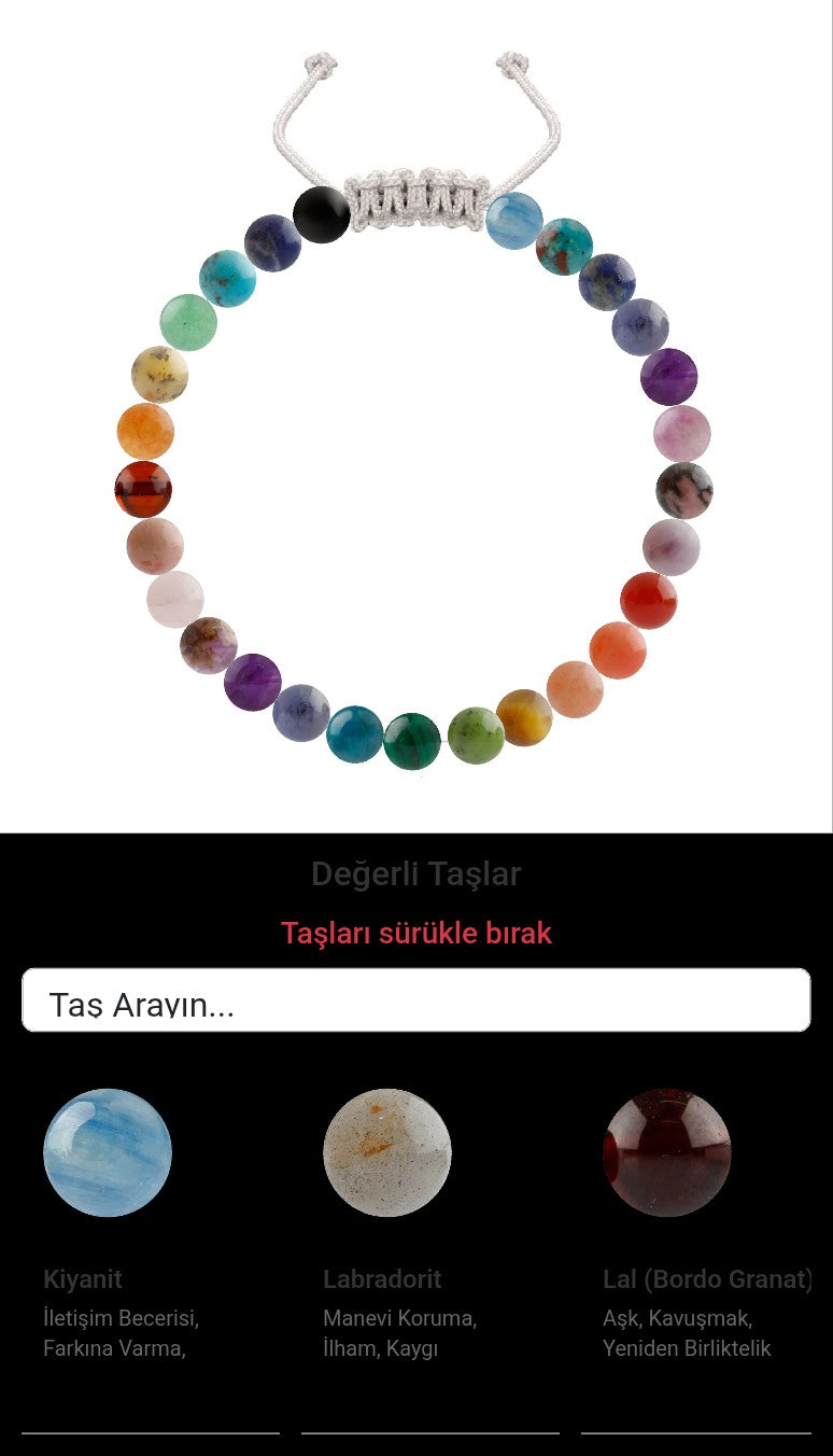 Özel Tasarım Merdiven Kapama Bileklik - 27 Taş - Özel Tasarım Görseli
