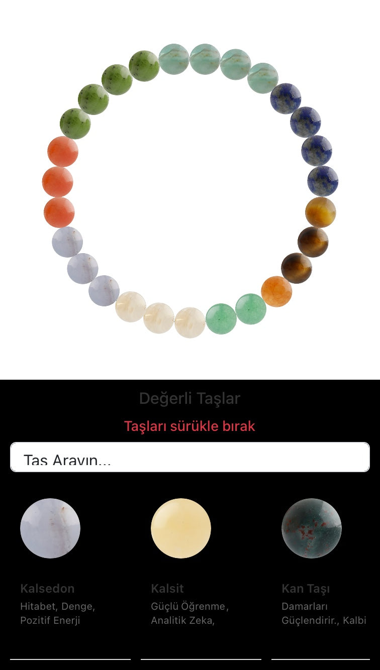 Özel Tasarım Elastik Misineli - 27 Taş - Özel Tasarım Görseli