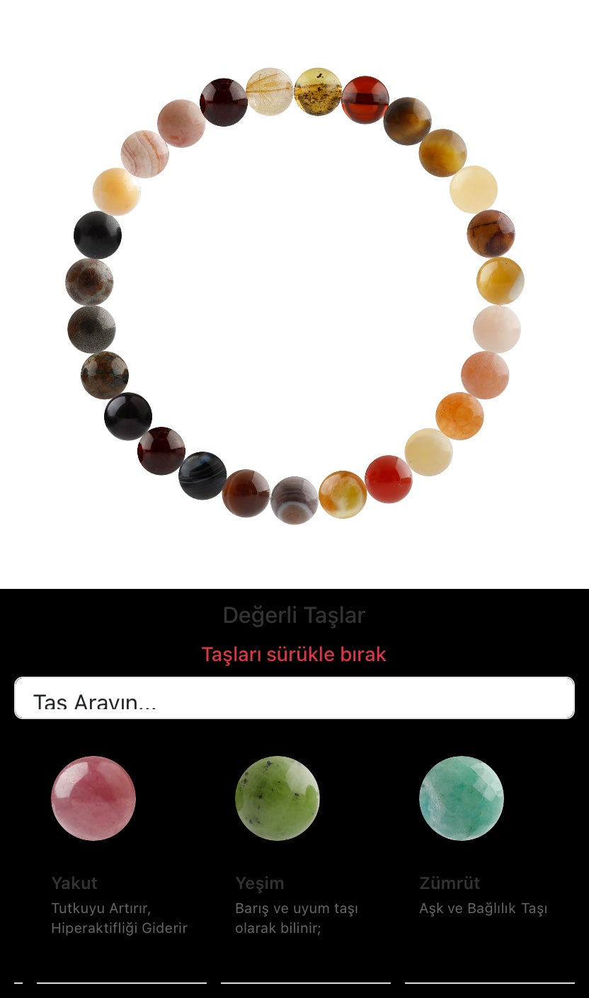 Özel Tasarım Elastik Misineli - 27 Taş - Özel Tasarım Görseli