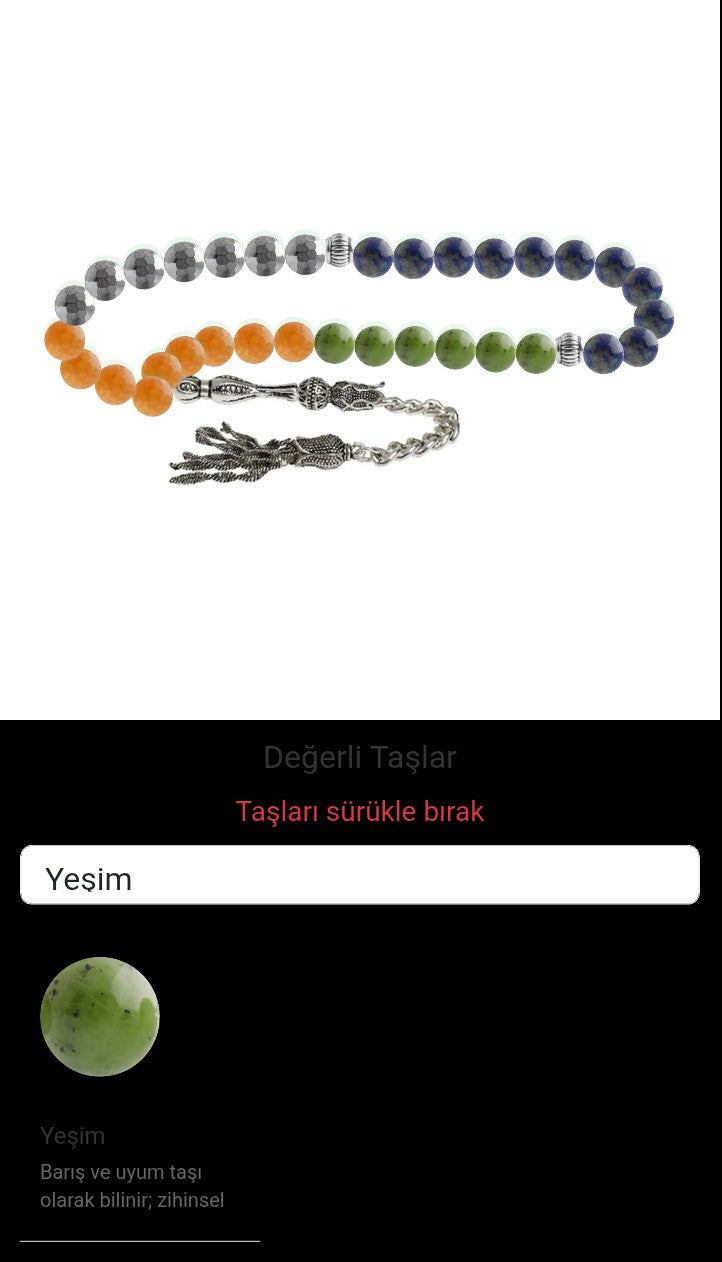 Özel Tasarım Tesbih - 33 Taş - Özel Tasarım Görseli